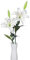 huaao 2PCS Fleurs Artificielles lys Blanc en Latex 76 cm de Tige, Touche Véritable, Bouquets Artificiels Arrangement Floral Floraux, Décoration pour Mariage, Fête, Bureau, Centres de Table