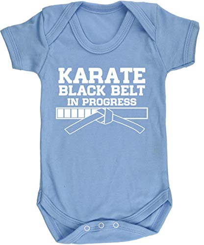 Hippowarehouse Karate Black Belt in ProgressÃ‚ baby vest bodysuit (short sleeve) boys girls