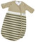 Gesslein Baby Schlafsack Bubou, Ganzjahres-Schlafsack mit Temperaturregulierung (optimale Passform, langer Reißverschluss, 70), oliv-beige gestreift