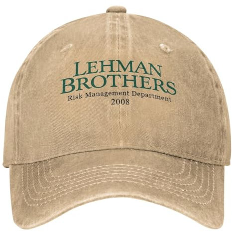 WVVCXCC Casquette de Baseball Unisexe Lehman Brothers Gestion des Risques Casual Spring Bank Faillite Trucker Hat Pêche Snapback Cap Cadeaux en Plein air pour Adultes
