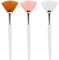 Tyqour 3 Stück Fächerpinsel Make Up für Gesicht Sbehandlungen, Tragbare Fan Maskenpinsel Set Nylon Fächerpinsel zum Malen, Malen Pinsel Set Weich Make-Up Maske Creme Kosmetikerin