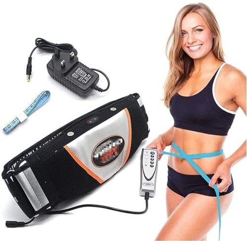 GNbow Cintura Eléctrica, Cinturón De Masaje por Vibración, Masaje Muscular Corporal, Ejercicio Vibratorio para Quemar Grasa, Quemador De Grasa Abdominal, 100V-220V