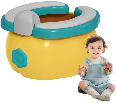 Kindertoilettensitz, tragbarer Toilettensitz - Tragbare Kindertöpfchen Seat niedliche Kürbisform Leicht - Nicht-Schlupf-Camping-Babypartikel im Alter von 2 bis 6 faltbaren Trainingsstuhl für Outdoor,