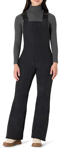 Amazon Essentials Salopette de Ski Thermique Résistante à l’Eau, Coupe Classique Femme, Noir, L