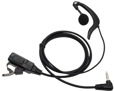 Xinsheinelry Écouteur en Plastique avec Bouton Radio Bidirectionnelle Sécurité Microphones Ensemble Multifonction pour 1s/2s/3 Écouteur De Sécurité Microphones