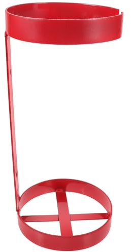 AMUSLESUR Soporte de Almacenamiento Metálico para Extintor 6kg Anillo Doble para Fijación Segura en Coches y Barcos, Instalación Práctica