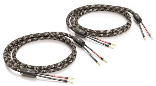 VIABLUE SC-2 SILVER SINGLE-WIRE * High-End Lautsprecherkabel * Adrerendhülsen, echtvergoldet * 1 Paar * mit Splitter * 500 cm * 5 m