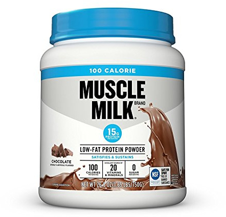 Muscle Milk ZERO, 100 Calorie Protein Powder, Chocolate, 15g Protein, 1.65 Pound, 25 Servings