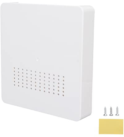 Knife Block, Plastic Hidden Kitchen Knife Storage Holder Wall Mounted Knife Block Shelf for Home Kitchen Cutlery Display Rack and Organizer, White 7.9 x 8.3 x 1.6 Inch
