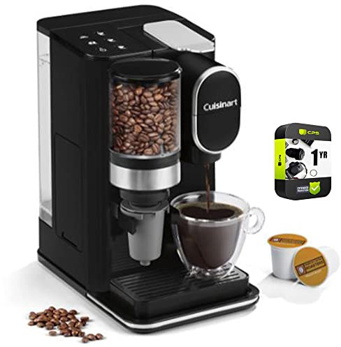 Cuisinart DGB-2 Grind and Brew Single-Serve Coffeemaker Bundle with 1 YR CPS Enhanced Protection Pack