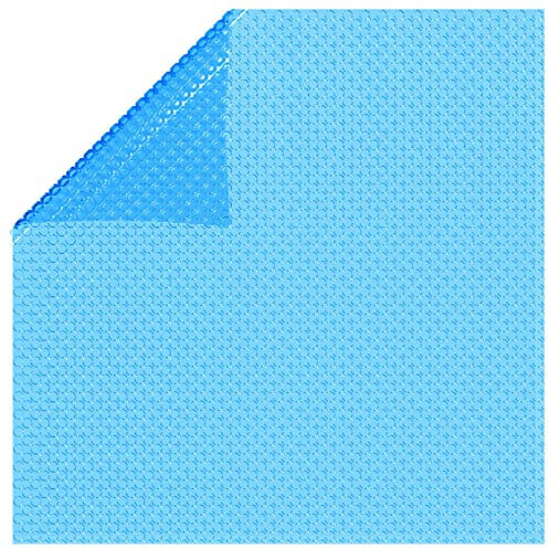 Rantry rektangulärt poolöverdrag 260 x 160 cm PE blå, poolskydd, badtunna spa skydd kudde stöd poolöverdrag och markdukar