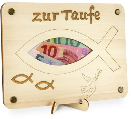 TAKULA Geldgeschenke Verpackung zur Taufe, Junge und Mädchen, Lustige geldgeschenk