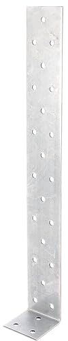 Alberts 855734 Flachstahl-Betonanker | sendzimirverzinkt | 285 x 40 x 40 mm | 10er Set