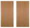 DecorAndDecor Acoustic Slat Wood Wall Panel and Ceiling Panelling Decorative 3D MDF 120 x 60 Oak - 2 Pack