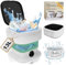 Portable Mini Waschmaschine Mit Schleuder - 14L 40W Camping Waschmaschine Mini Washing Machine Faltbare, Kleine Waschmaschine Mobile Waschmaschine für Babykleidung Unterwäsche Reise(Ultra-Reinigung)