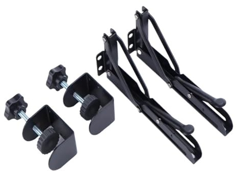ZYFHYU 2 Pezzi Supporto da Tavolo Pieghevole a Forma di L, Senza Fori, salvaspazio, Supporto for Piastra di Estensione da Tavolo, Accessori Hardware per Tavolo Muro