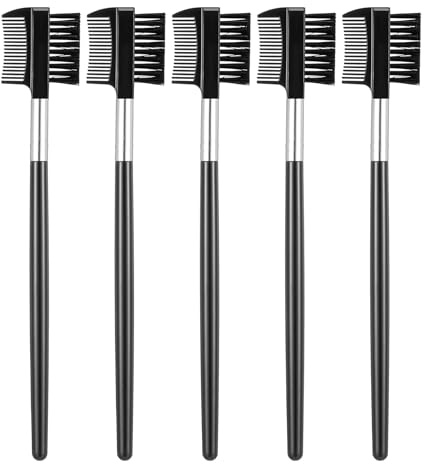 5 Pack Eyebrow Comb, Eyebrow Brush for Women, Grooming Shaping Brow, Eyelashes Extension, Makeup Beginner
