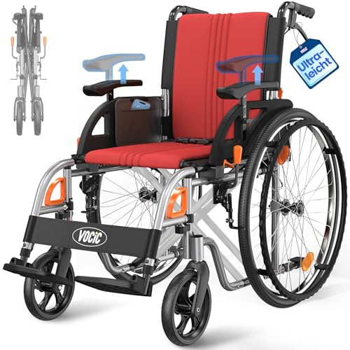 VOCIC U32 Silla de Ruedas Plegable Autopropulsable Ligera
