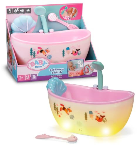 Baby born Bañera con luz y Sonido para muñecas de 36 y 43 cm