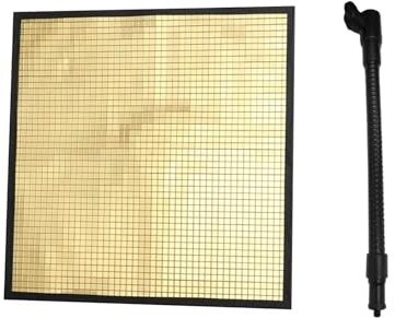 TIKATARER 9,4x9,4 Tums Ljusreflektor, Flexibel Justerbar Multispegelpanel med Magnetisk Bas för Porträttfotografering Produktfilmning Livestreaming (Guld)
