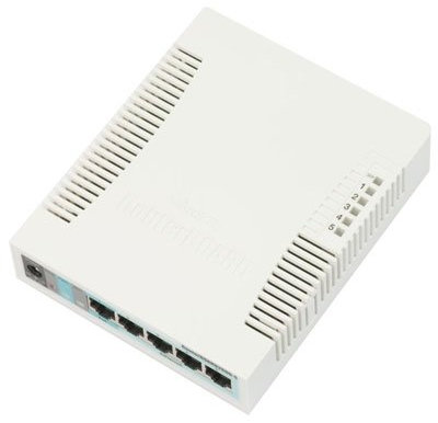 MikroTik Rb260Gs Gigabit Ethernet (10/100/1000) Power Over Ethernet (Poe) Bianco Switch - Switch di Rete (Gigabit Ethernet (10/100/1000), Bianco, 6 W, 6-31, -25-65 °C, 113 Mm)