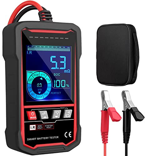 Neoteck Battery Charge Tester 24V 12V Car Battery Tester 100-2000 CCA Battery Analyzer with Color Display for Car, Truck, Motorcycle and More