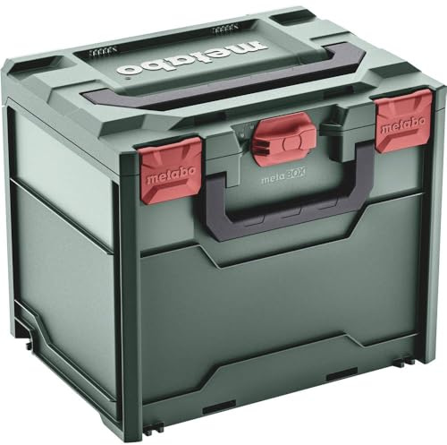 Metabo metaBOX 340, leer (626888000) Abmessungen: 396 x 296 x 340 mm, Koffervolumen: 31 l, Max. Traglast Deckel: 125 kg