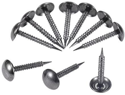 TNDYIG 50 Stück silber/schwarze Zinklegierung Polsternägel für Sofa, Korb, Handwerk, Schmuckkästchen, Möbelnägel, Reißzwecken (Farbe: 50 Stück schwarz)