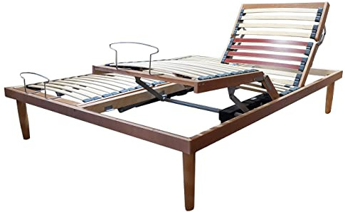SARDAMATERASSI - Rete elettrica matrimoniale misura 160x190 cm ortopedica movimenti indipendenti 4 motori
