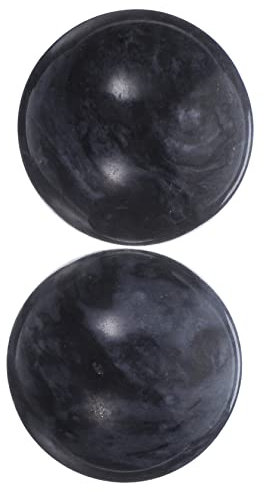 minkissy 2stücke Relief-jadeball Für Gesundheitsübungen Massage-jadeball Hand-jadeball Aus Jade Für Gymnastik Stressabbau