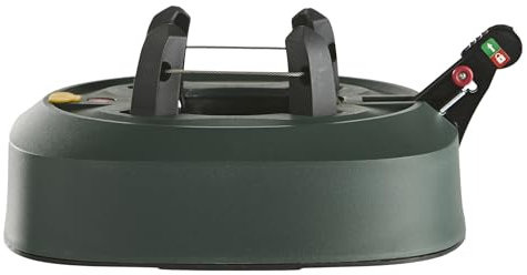 BURI Weihnachtsbaumständer Christbaumständer 2,20 m Baumhöhe - Baumständer mit Fußpedal und Einseiltechnik 3,2L Wassertank, grün