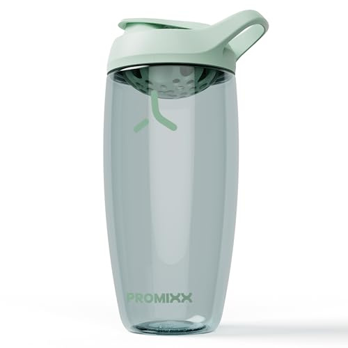 Promixx PURSUIT bouteille shaker de protéines de qualité supérieure pour shakes complémentaires – facile à nettoyer et durable, 950 ml, Vert Jonc de Mer.