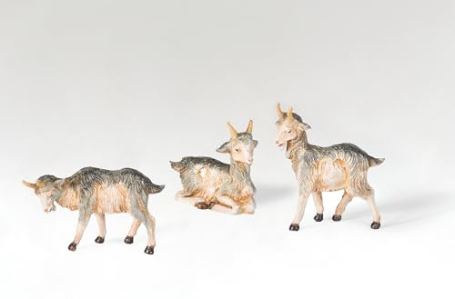 Fontanini by Roman, 3.5 Scale 3 Pc Goat Figure Set, Nativity Accessories