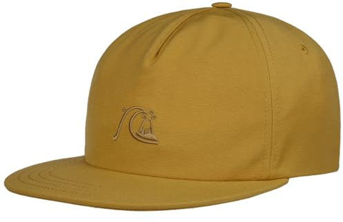 Quiksilver DNA Bubble Keps Damer/Herrar - snapback cap basebollkeps flat brim hatt Snapback, med skärm Vinter Höst Vår Sommar Sommar-Vinter - One Size cognac