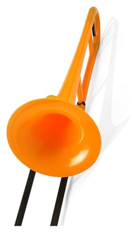 Trombón De Metal Trombón Tenor En Si Bemol De Plástico Colorido Instrumento De Viento Metal Apto Para Principiantes(Orange)