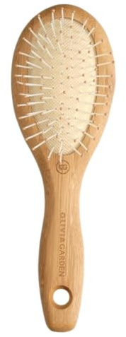 Olivia Garden Healthy Hair Eco-Friendly Bamboo Ionic Massage Hair Brush HH-2 (Paddle Narrow)