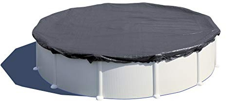 Gre CIPR401 - Cubierta de Invierno para Piscinas Redondas de 440 cm de diámetro, 120 g/m2, Cobertor de Piscina para Proteger el Agua de la Piscina