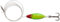 Quantum Magic Trout Bloody Inliner 80cm Blinker 3,5cm 4g, Forellenblinker zum Spinnfischen auf Forelle, Forellenköder zum Angeln, Farbe:Gelb/Grün