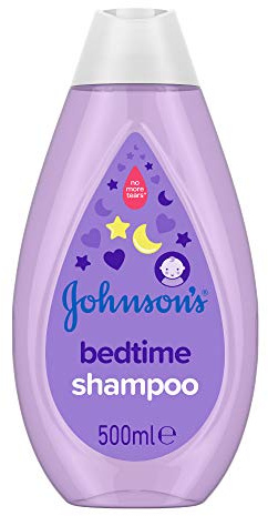 Johnson's Baby Bedtime Shampoo - Leaves Hair Soft and Shiny - Enriched with Soothing Natural Calm Essences - Designed for Delicate Skin and Hair, 500 ml