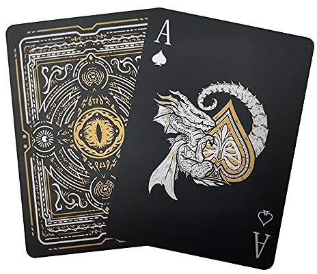 ACELION wasserdichte Spielkarten, Plastik Pokerkarten, Poker Karten Set, Playing Cards (Rose Card and Tin)