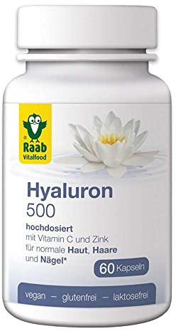 Hyaluron unterstützt die normale Funktion von Knorpel und Haut 60 Kapselm à 580mg (Wildbeeren)