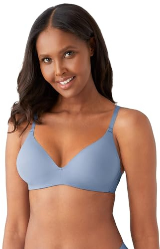 Wacoal Soutien-Gorge T-Shirt Comfort First sans Armatures, Bleu champêtre, 90D (Taille Fabricant:34D) Femme