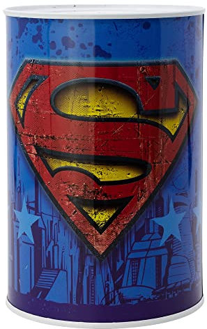 SCATOLA PIGGY IN METALLO CON ICONA SUPERMAN Stor