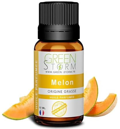 Huile PARFUMÉE Melon 10 ML, Huile Essentielle - Diffusion, Cosmétique, Massage, Bain aromatique - DIY Bougie, Savon, Crème, Huile, Lotion - Peau Cheveux Green-Storm