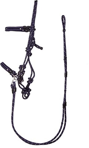 QHP Knotenhalfter-Set Multifunktion (Warmblut, Navy)