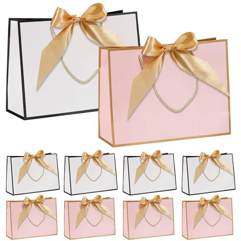 10pcs 32x25x11 cm GeschenktüTe Groß,Geschenkverpackung Geschenktaschen GeschenktüTen Geburtstag Gift Bags Geschenktasche Groß GeschenktüTe Geburtstag GeschenktüTe Hochzeit Geschenk TüTen Gift Bag