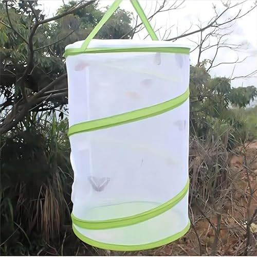 Folding Insect Mesh Cage, Breathable Insect-Proof Habitat Container for Butterflies, Dragonflies, and Insects, Portable Breeding, Feeding, Observation, and Catching Cage