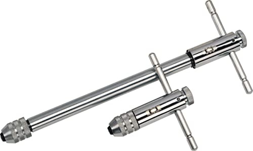 VÖLKEL Werkzeughalter mit Knarre No.1 I für Rechts- und Linksgang I Ganzstahlausführung I für M5- M12 o. 7/32-1/2 I Für Vierkant 4,5-8,0 mm