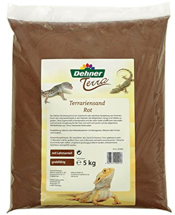 Dehner Terra Terrariensand, Körnung von 0.2 - 1 mm, 5 kg, rot