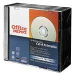 Office Dept 10 Packs of 52x, 700mb, 80 Min. Cd-r Blank Disc's, Inkjet Printable Cd-r